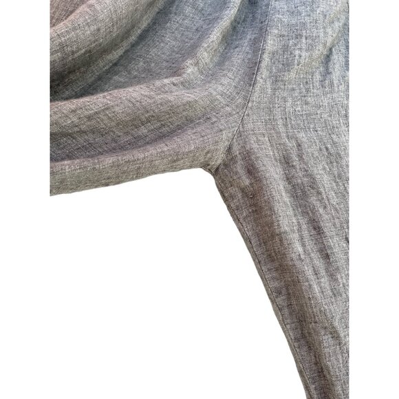 Ivan Grundahl Copenhagen Womens Waist 30 in Gray Linen Trouser Pants Size 42 - Picture 12 of 14